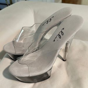 Ellie clear platform shoes